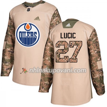 Edmonton Oilers Dresy Milan Lucic 27 Adidas 2017-2018 Camo Veterans Day Practice Authentic - Pánské Edmonton Oilers Dresy Milan Lucic 27 Adidas 2017-2018 Camo Veterans Day Practice Authentic - Pánské